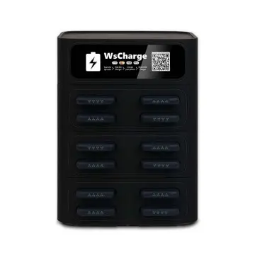 12 Slots Sharing Charge Station-black-without pos